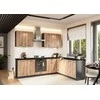 STOLKAR Cosmo Design ANIKA kitchen furniture set, artisan oak/graphite 2.0/2.6