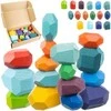 Kruzzel Stones/wooden blocks - 16pcs 22475