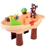 Jokomisiada Vanduo table + sandbox 2 in 1 PIRATE BOAT blows soap bubbles ZA4995