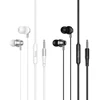 su laidu ausinės su mikrofonu Jack 3,5 mm Hoco M119 sidabrinis