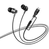 su laidu ausinės su mikrofonu Jack 3,5 mm/ USB C Hoco M119A juodas
