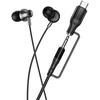 su laidu ausinės su mikrofonu Jack 3,5 mm/ USB C Hoco M119A juodas