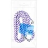 Dėklas OEM SWING (6mm) telefono virvelė, reguliuojamo ilgio telefono pakabukas / laido ilgis 165cm (maks. 82,5cm kilpoje) / ant peties arba kaklo - baltas - violetinė
