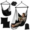 Swing - hanging chair 210cm juodas Gardlov