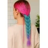 Sintetinės plaukų ombre pynės rožinės/ni/f w10341
