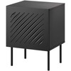 Cama Meble Bedside table 2 pcs. SIENA 44.5x40x59 juodas matt