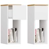 Top E Shop GALAX 20/1S Baltas/ARTISAN BEDSIDE TABLE