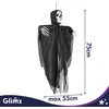 Juodas pakabinamas skeletas – dekoracija Glimz