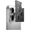 UNIQ Optix Aluminum Camera Lens Protector skirta Apple iPhone 17 su aplikatoriumi, juodos spalvos
