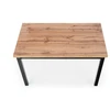 Table Cobalt. oak/juodas. 120 cm x 68 cm x 77 cm