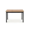 Table Cobalt. oak/juodas. 120 cm x 68 cm x 77 cm
