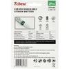 TCBEST įkraunama baterija R6 (AA) 1850 mAh su C tipo lizdu + laidas USB A į 2 x C tipo jungtys (2 vnt.)