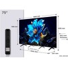 TCL P79K 75P79K televizorius 190,5 cm (75") 4K „Ultra HD“ išmanusis televizorius „Wi-Fi“ metalinis 450 cd/m²