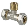 Tdm_Brass Užveržiamas trišakis 1060, 1/2″ x 16 mm, išorinis sriegis