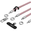 Tech-Protect C10S Crossbody Phone Lanyard (114 cm) + Wrist Strap (31 cm) - Rožinė Titanium