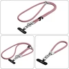 Tech-Protect C10S Crossbody Phone Lanyard (114 cm) + Wrist Strap (31 cm) - Rožinė Titanium