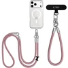Tech-Protect C10S Crossbody Phone Lanyard (114 cm) + Wrist Strap (31 cm) - Rožinė Titanium
