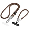 Tech-Protect C10S Crossbody phone lanyard (114 cm) + wrist strap (31 cm) - ruda-titanium