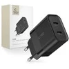Tech-Protect C20W įkroviklis 2x USB-C PD 20W - juodas
