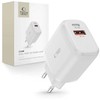 Tech-Protect C20W įkroviklis USB-C PD 20W / USB-A QC 3.0 – baltas