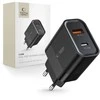Tech-Protect C30W įkroviklis USB-C PD 30W / USB-A QC 3.0 – juodas