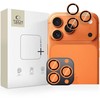 Tech-Protect Camring Fit+ Camera Cover for iPhone 14 Pro / Max / 15 Pro / Max / 16 Pro / Max / 17 Pro / Max - Oranžinis
