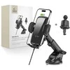 Tech-Protect CM15W-V1 automobilinis telefono laikiklis su 15 W indukciniu įkrovikliu, skirtas kabinos / oro išleidimo angai - juodas