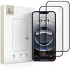 „Tech-Protect Glass Fit+“ 2 grūdinto stiklo pakuotė, skirta „iPhone 17e / 16e / 14 / 13 Pro / 13“ - juodas