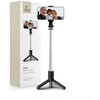 Tech-Protect L02S Bluetooth asmenukių lazdelė su trikoju iki 72cm – juoda