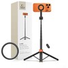 Tech-Protect L10S Bluetooth Selfie Stick Tripod - Juodas and Oranžinis