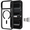 Dėklas Tech-Protect Magmat Magsafe CC Case for iPhone 17 Pro / 18 Pro - Permatomas juodas