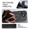 Tech-Protect MagMat XT 4-set MagSafe dėklas skirtas Apple iPhone 17 – matinis juodos spalvos