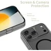„Tech-Protect MagSlim MagSafe“ dėklas, skirtas „iPhone 17 Pro“ – matinis juodas