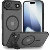 Tech-Protect MagStand MagSafe dėklas skirtas Apple iPhone 17 Air – matinis juodos spalvos