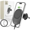 Tech-Protect MM15W-V1 automobilinio telefono laikiklis su MagSafe 15W indukciniu įkrovikliu oro ventiliacijai - juodas