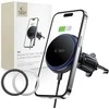 Tech-Protect MM15W-V4 automobilinis telefono laikiklis su MagSafe 15W indukciniu įkrovikliu oro ventiliacijai - juodas