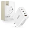 Tech-Protect NC100W-GAN įkroviklis GaN 3x USB-C PD 100W / USB-A QC 3.0 - baltas
