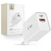 Tech-Protect NC30W USB-C PD 30W / USB-A QC 3.0 įkroviklis – baltas