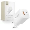 „Tech-Protect NCM33W“ 2 prievadų PD33W/QC3.0 sieninis įkroviklis - baltas