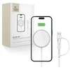 Tech-Protect QI15W-A44 magnetinis belaidis įkroviklis su MagSafe - Baltas