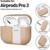 Tech-Protect Silikoninis dėklas for AirPods Pro 3 - rusvai gelsvas