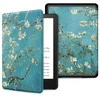 Dėklas Tech-Protect SmartCase, skirta Kindle 11" 2022 m. – Mėlyna su sakurų gėlėmis