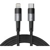 Tech-Protect UltraBoost Lightning / USB-C PD 20W 3A 2m laidas - pilkas