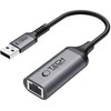 Tech-Protect UltraBoost USB-A 3.0 / Ethernet RJ45 1000Mbps adapteris - Juodas