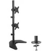 Laikiklis TECHLY 027552 Techly Dvigubas stalas LED/LCD monitoriaus rankena 13-27 2x10kg vertikaliai reguliuojama