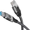 Techly ICOC U3A-RJ45-010 networking cable Juodas, Sidabrinis 1 m Cat6 F/UTP (FTP)