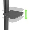 Laikiklis TECHLY vežimėlio grindų atrama su lentyna LCD televizoriumi / LED 32–65 colių 35 kg