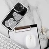 OEM dėklas, skirtas iPhone 14, meškiuko formos sidabrinis