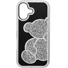 Dėklas Oem Case for iPhone 17 Teddy Bear sidabrinis