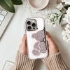 OEM dėklas, skirtas iPhone 14, rožinis meškiuko formos dėklas